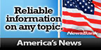 A banner with text "Reliable information on any topic. America's News" alongside a partially visible American flag.