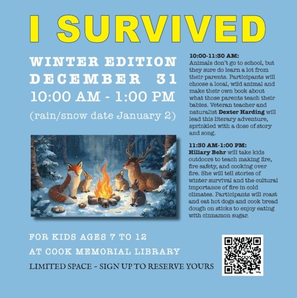 image of flyer for I Survived program, all info in post text