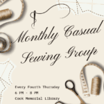monthly sewing group poster image