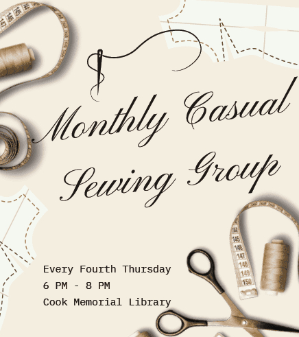 monthly sewing group poster image