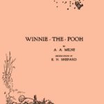 book cover of the first edition of Winnie-the-Pooh